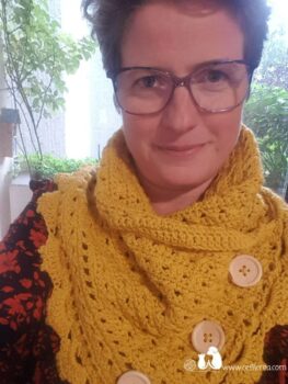 Echarpe Cowl - jaune moutarde - photo 4