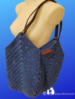 Sac royal - bleu tweed - photo 1